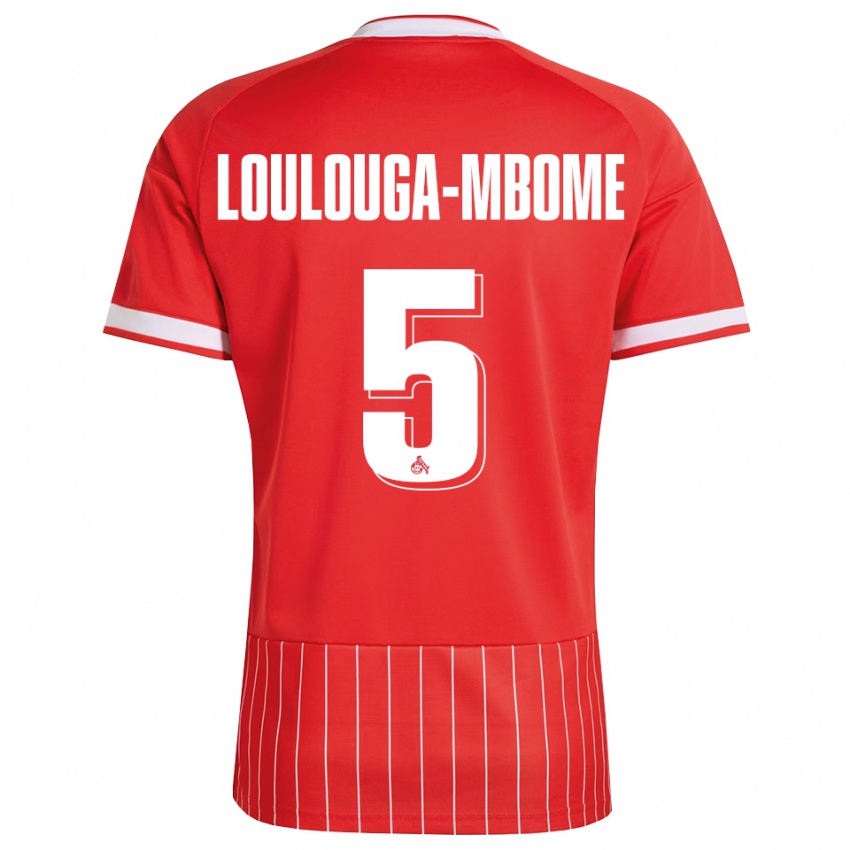 גברים Pascal Loulouga-Mbome #5 ירוק אדום לבן הרחק ג'רזי 2026/27 חולצה קצרה