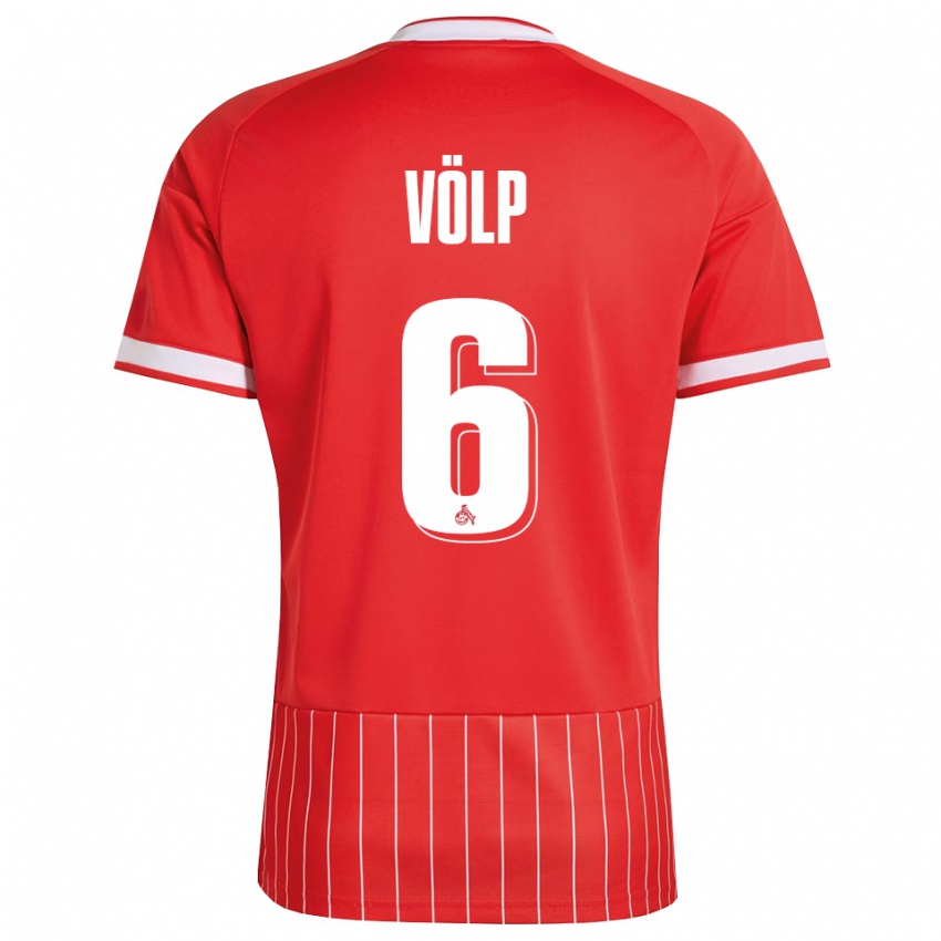 גברים Lennard Völp #6 ירוק אדום לבן הרחק ג'רזי 2026/27 חולצה קצרה