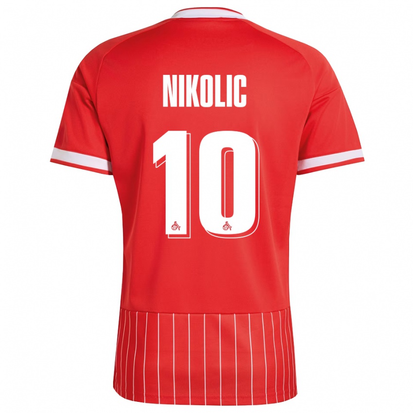 גברים Milan Nikolic #10 ירוק אדום לבן הרחק ג'רזי 2026/27 חולצה קצרה
