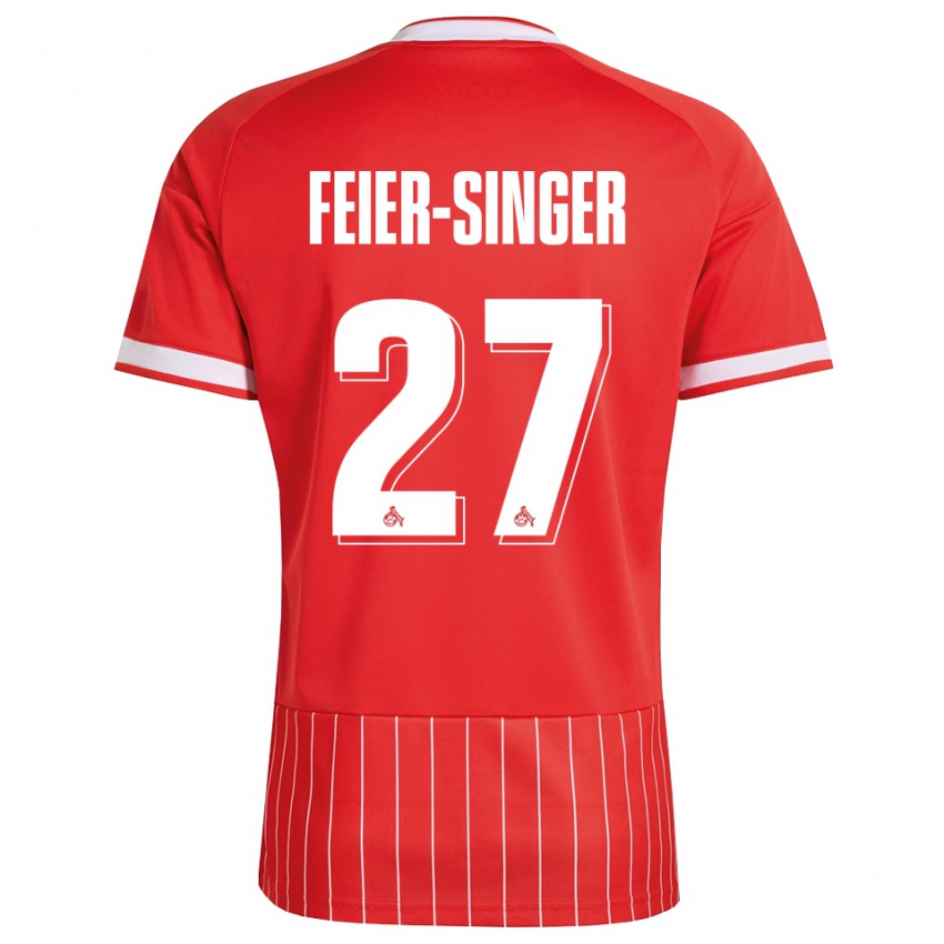 גברים Laura Feier­singer #27 ירוק אדום לבן הרחק ג'רזי 2026/27 חולצה קצרה