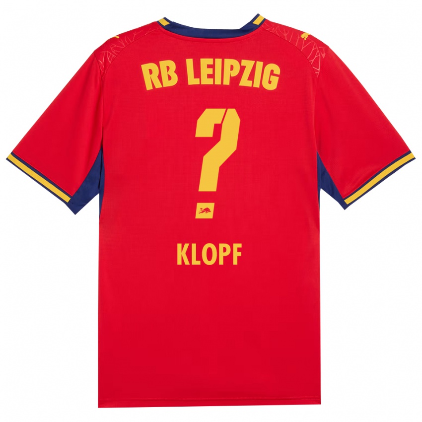 גברים Oskar Klopf #0 כחול מלכותי צהוב אדום הרחק ג'רזי 2026/27 חולצה קצרה