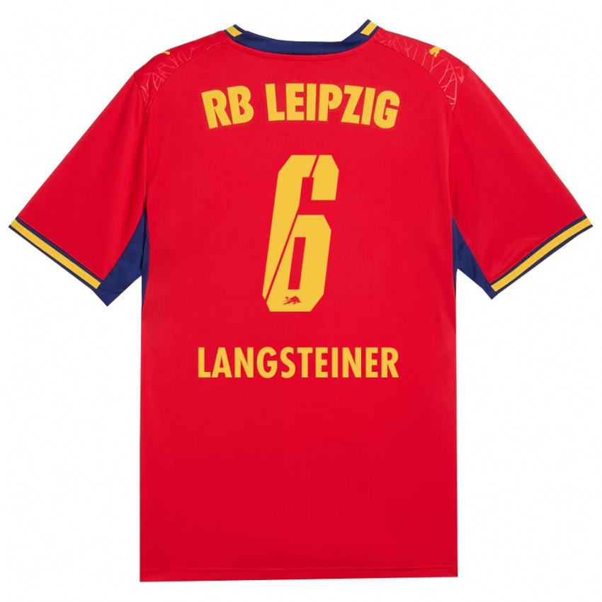 גברים Toni Langsteiner #6 כחול מלכותי צהוב אדום הרחק ג'רזי 2026/27 חולצה קצרה