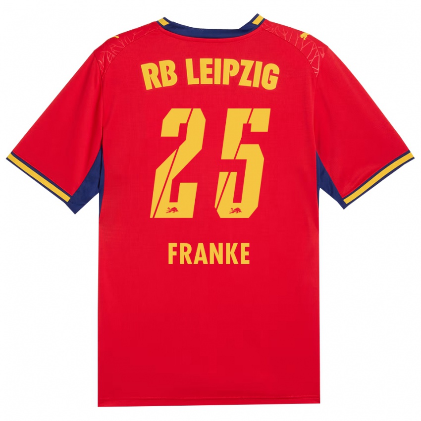 גברים Lenny Franke #25 כחול מלכותי צהוב אדום הרחק ג'רזי 2026/27 חולצה קצרה