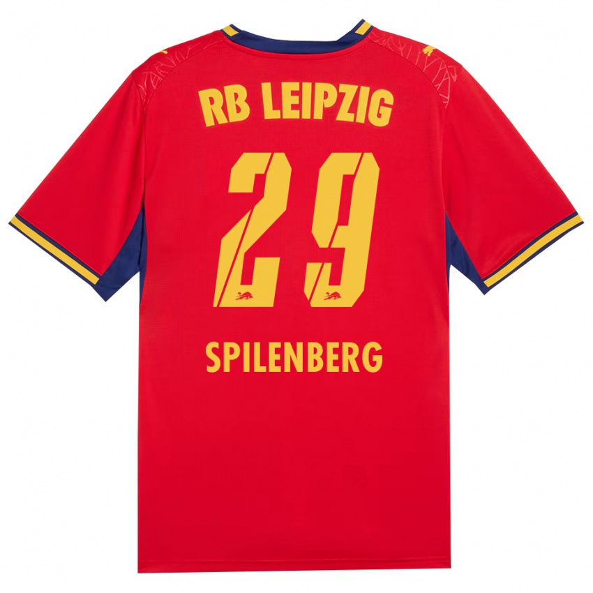 גברים Maja Spilenberg #29 כחול מלכותי צהוב אדום הרחק ג'רזי 2026/27 חולצה קצרה