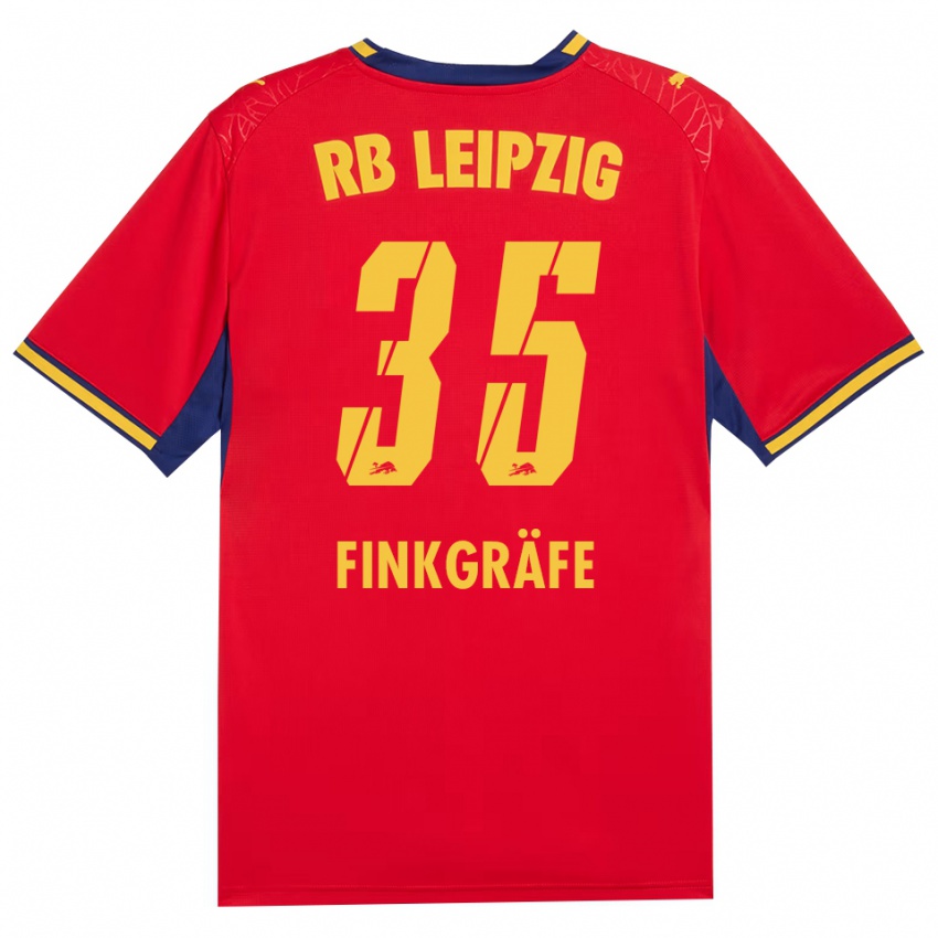 גברים Max Finkgräfe #35 כחול מלכותי צהוב אדום הרחק ג'רזי 2026/27 חולצה קצרה