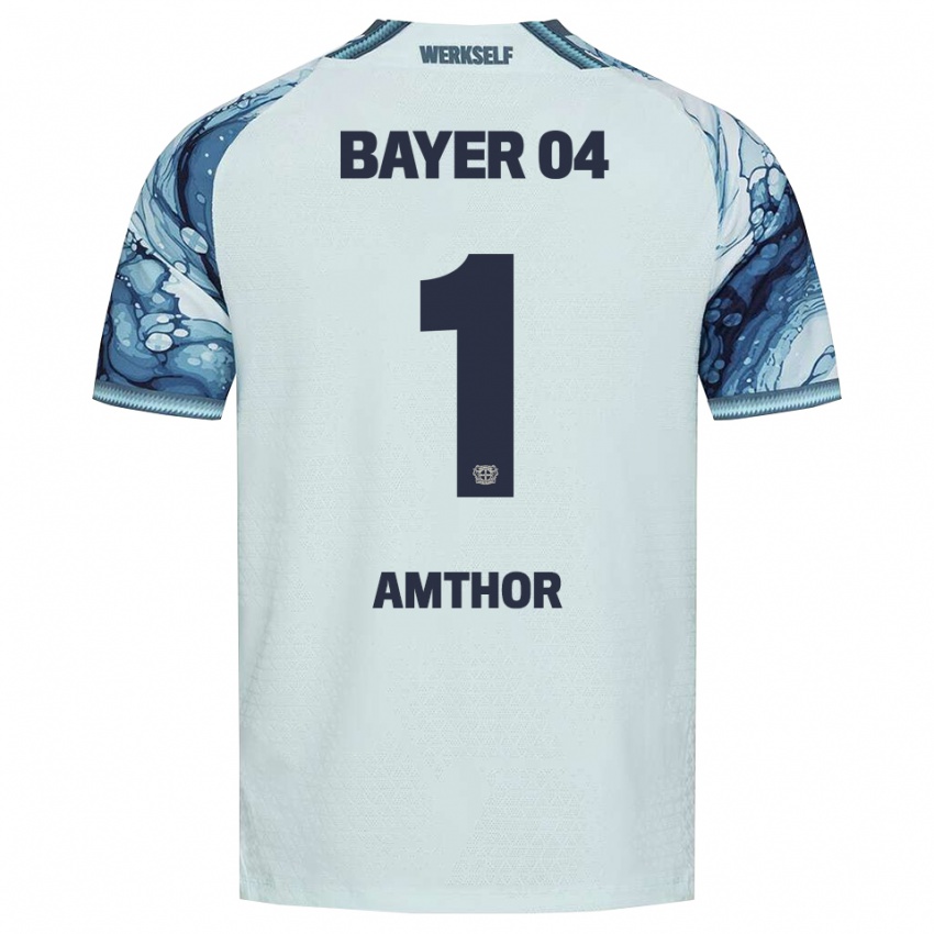 גברים Joshua Amthor #1 שחור ירוק כהה הרחק ג'רזי 2026/27 חולצה קצרה
