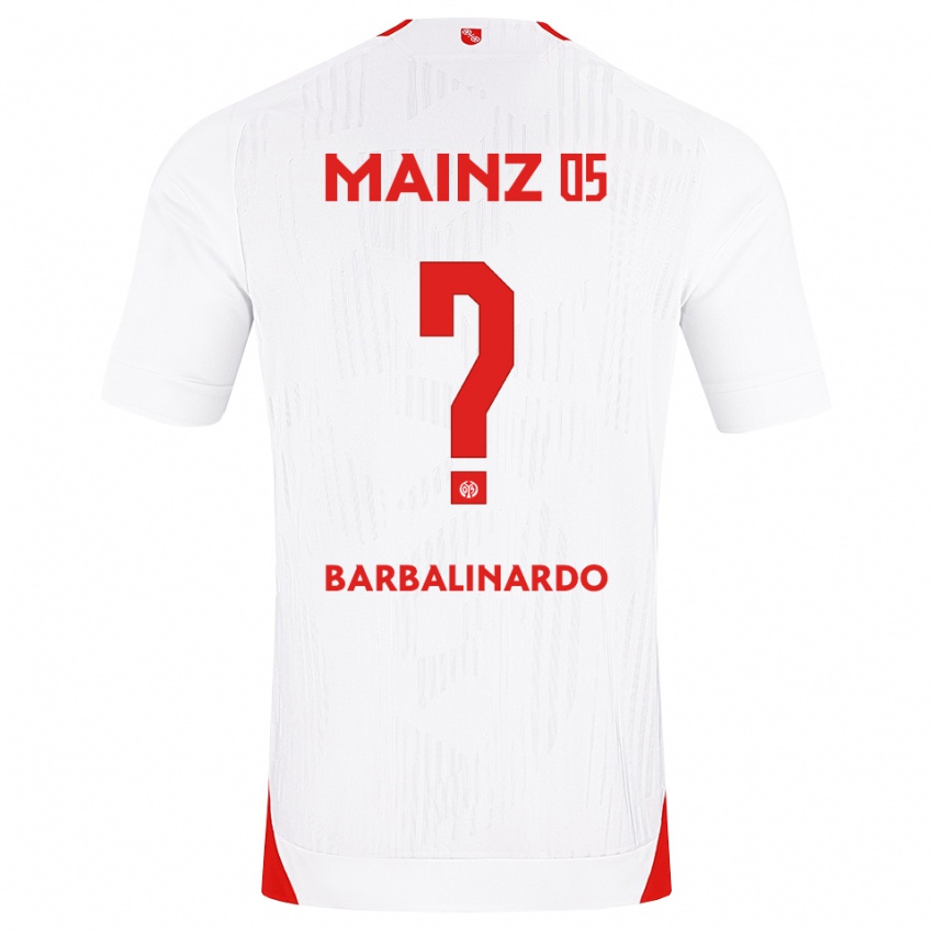 גברים Jordan Barbalinardo #0 לבן אדום צהוב הרחק ג'רזי 2026/27 חולצה קצרה