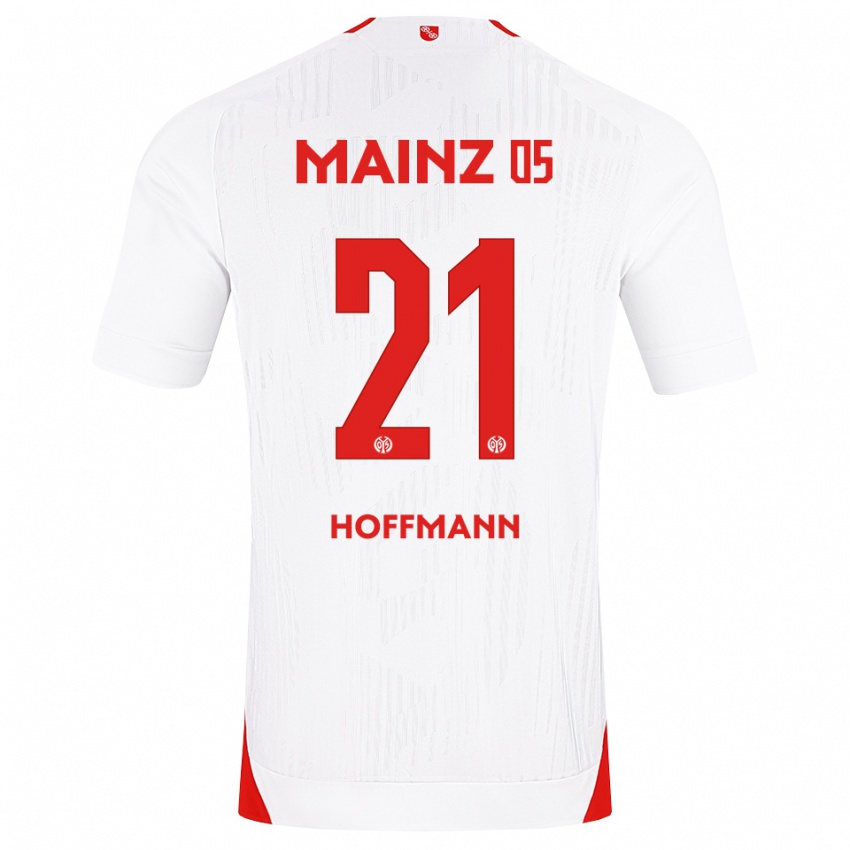 גברים Leon Hoffmann #21 לבן אדום צהוב הרחק ג'רזי 2026/27 חולצה קצרה