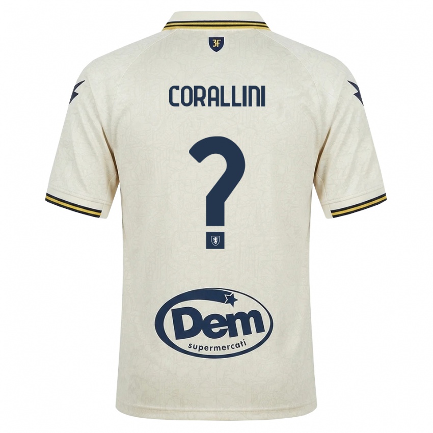 גברים Riccardo Corallini #0 תחרה ישנה צהוב שחור הרחק ג'רזי 2026/27 חולצה קצרה