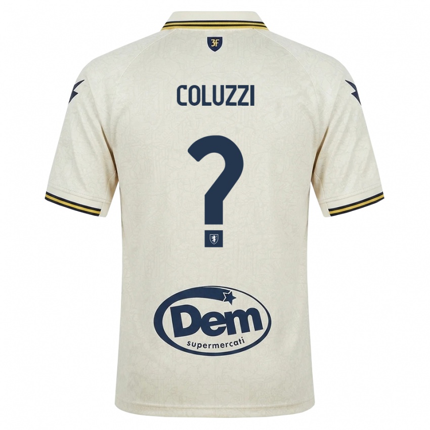 גברים Alessandro Coluzzi #0 תחרה ישנה צהוב שחור הרחק ג'רזי 2026/27 חולצה קצרה
