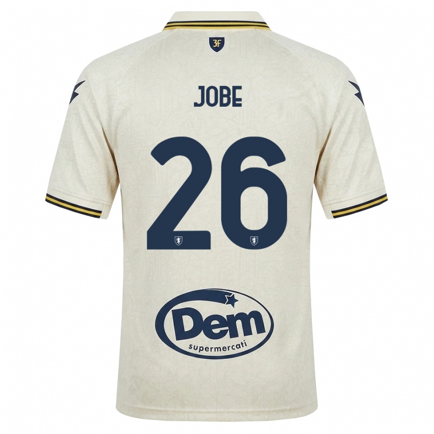גברים Amadou Jobe #26 תחרה ישנה צהוב שחור הרחק ג'רזי 2026/27 חולצה קצרה