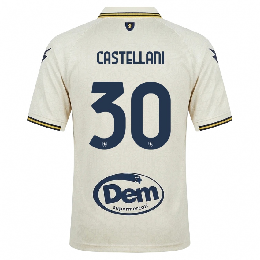 גברים Andrea Castellani #30 תחרה ישנה צהוב שחור הרחק ג'רזי 2026/27 חולצה קצרה