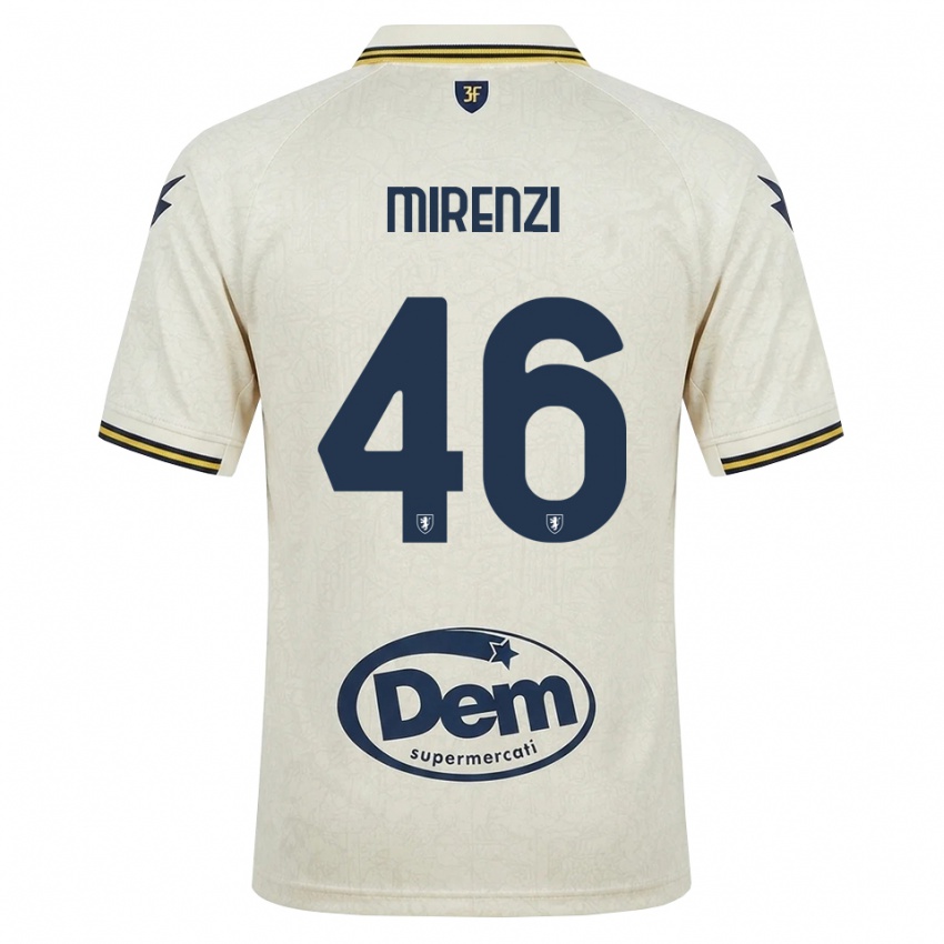 גברים Andrea Mirenzi #46 תחרה ישנה צהוב שחור הרחק ג'רזי 2026/27 חולצה קצרה