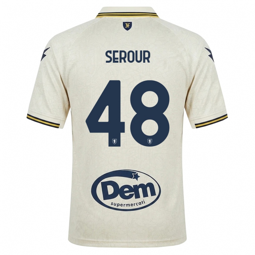גברים Mohamed Serour #48 תחרה ישנה צהוב שחור הרחק ג'רזי 2026/27 חולצה קצרה