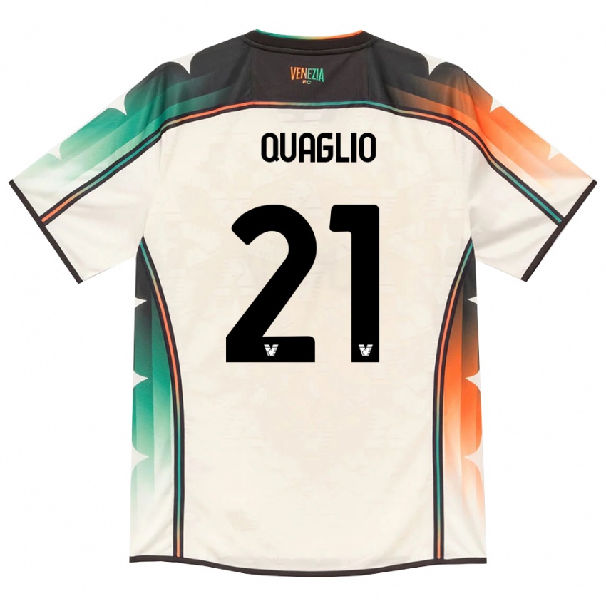 גברים Anna Quaglio #21 תחרה ישנה כתום ירוק הרחק ג'רזי 2026/27 חולצה קצרה
