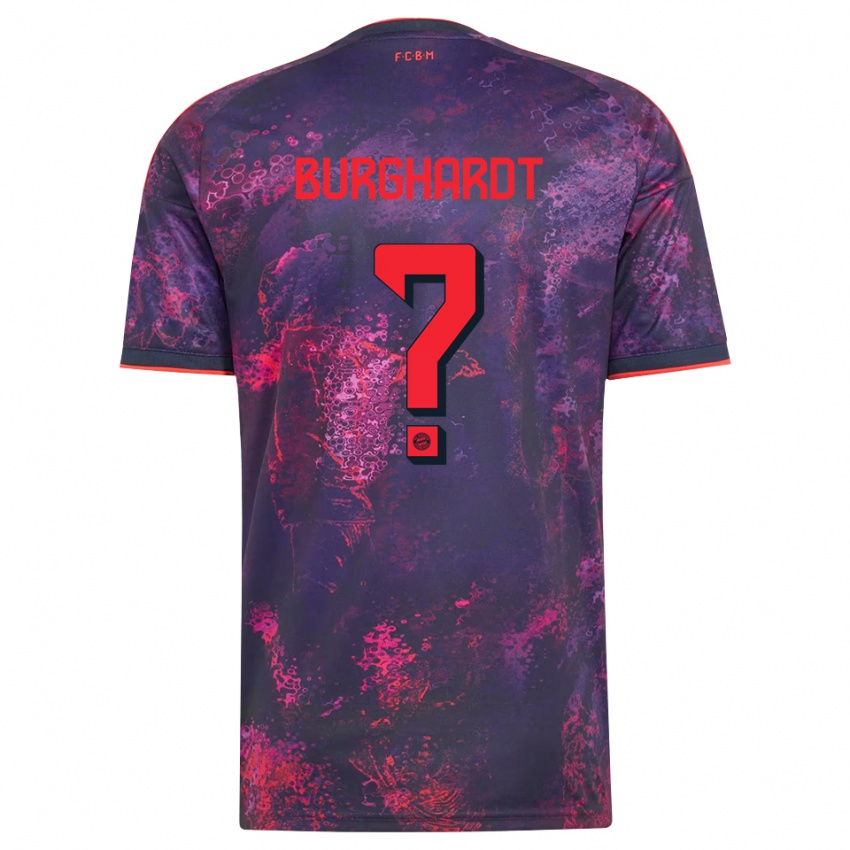 גברים Piet Burghardt #0 סגול אדום ג'רזי קיט שלישי 2026/27 חולצה קצרה