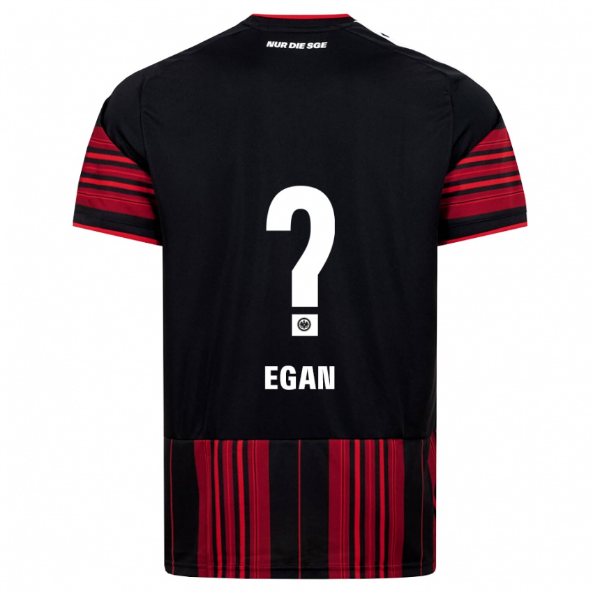 נשים Joshua Egan #0 שחור אדום לבן ג'רזי ביתית 2026/27 חולצה קצרה