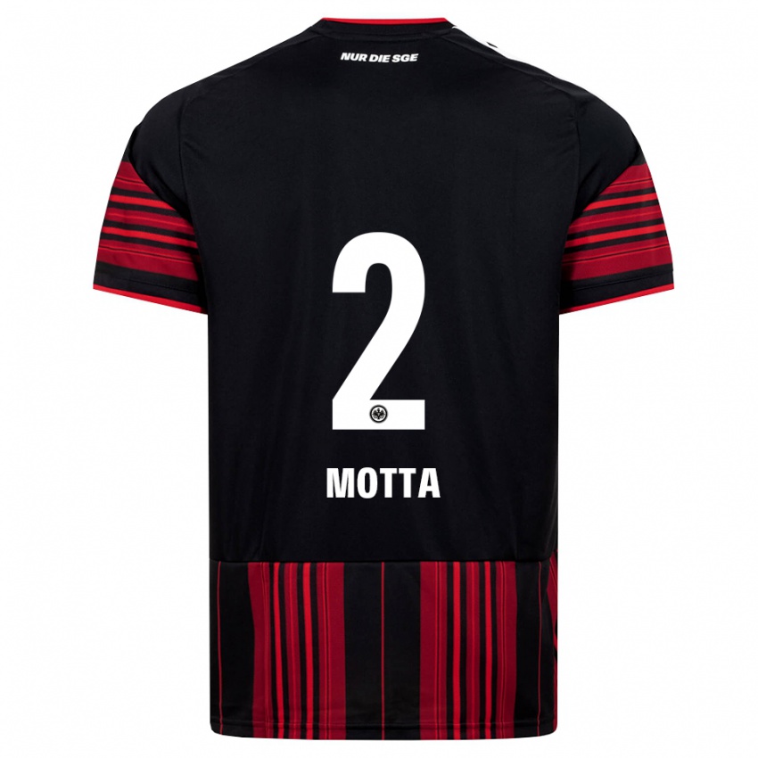 נשים Noel Motta #2 שחור אדום לבן ג'רזי ביתית 2026/27 חולצה קצרה