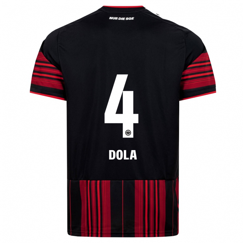 נשים Igor Dola #4 שחור אדום לבן ג'רזי ביתית 2026/27 חולצה קצרה