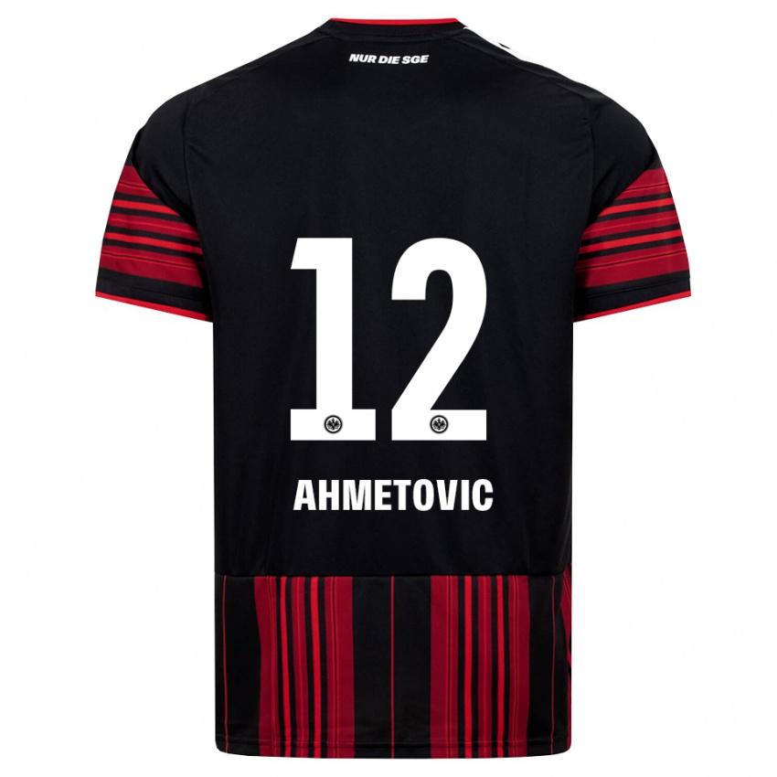 נשים Marco Ahmetovic #12 שחור אדום לבן ג'רזי ביתית 2026/27 חולצה קצרה