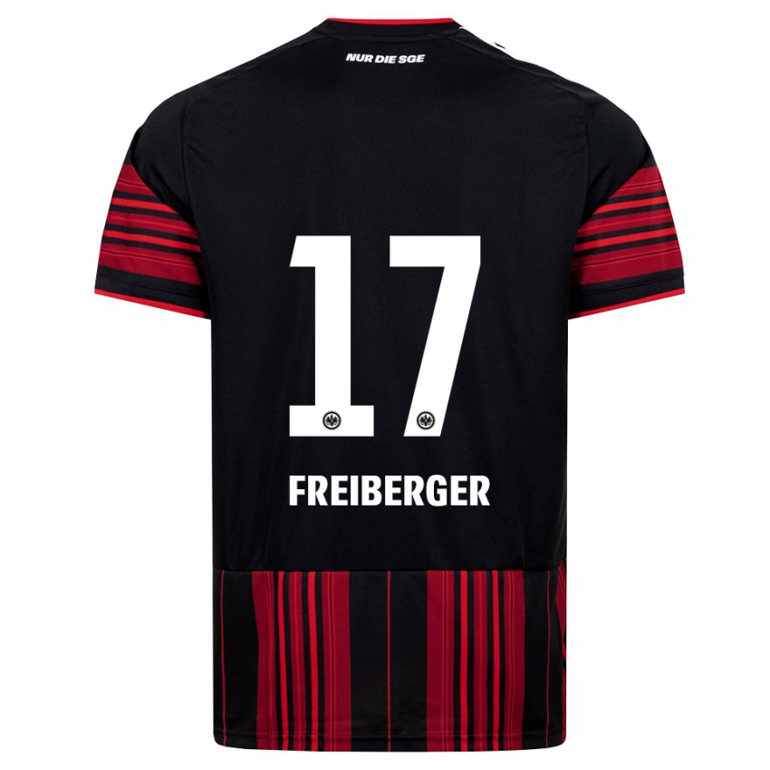 נשים Benjamin Freiberger #17 שחור אדום לבן ג'רזי ביתית 2026/27 חולצה קצרה