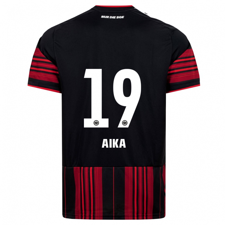 נשים Israel Aika #19 שחור אדום לבן ג'רזי ביתית 2026/27 חולצה קצרה