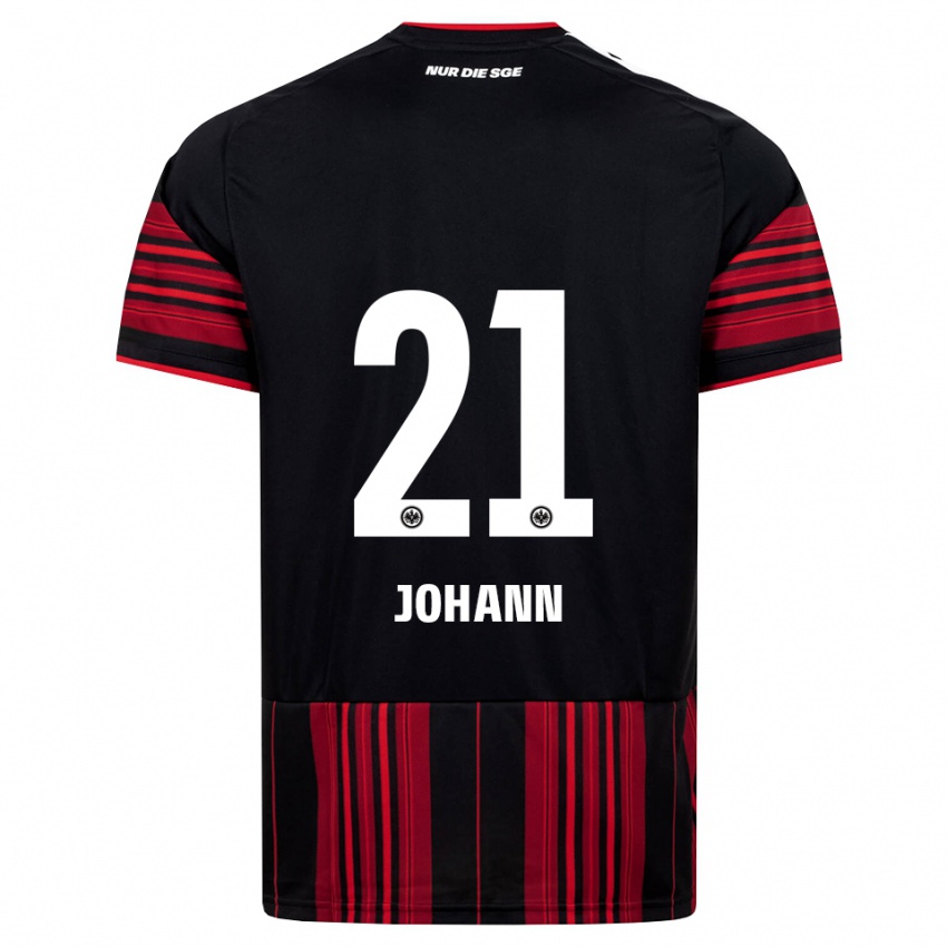 נשים Hannah Johann #21 שחור אדום לבן ג'רזי ביתית 2026/27 חולצה קצרה