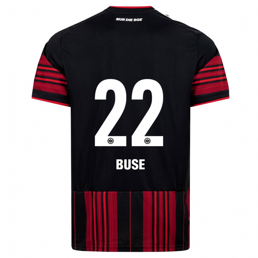 נשים Gabriel Buse #22 שחור אדום לבן ג'רזי ביתית 2026/27 חולצה קצרה