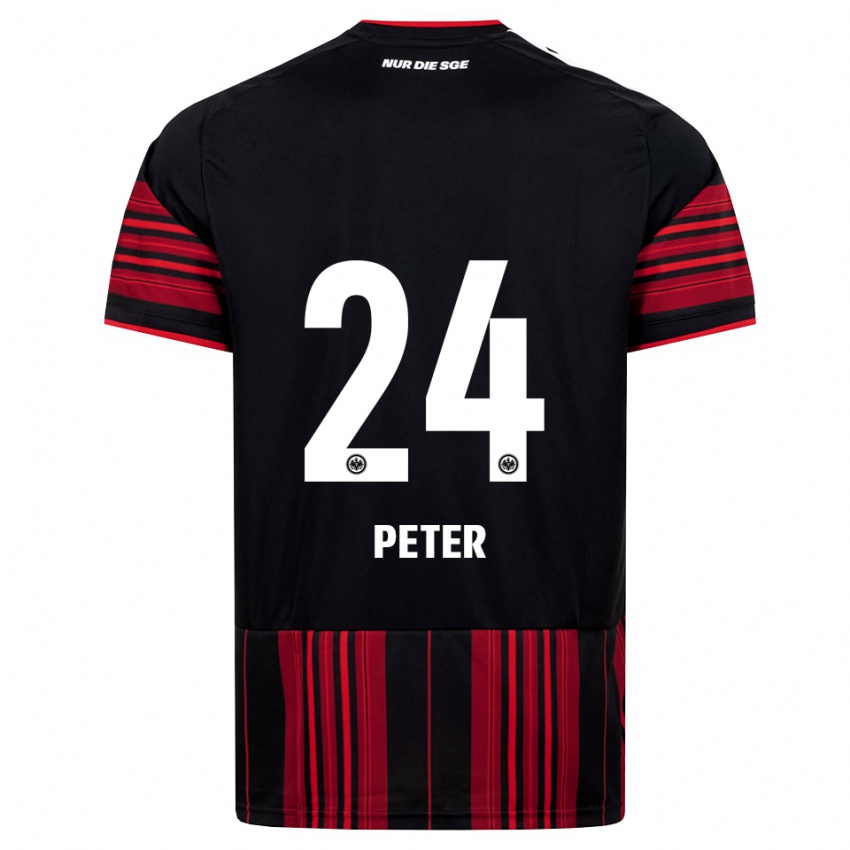 נשים Nicolas Peter #24 שחור אדום לבן ג'רזי ביתית 2026/27 חולצה קצרה