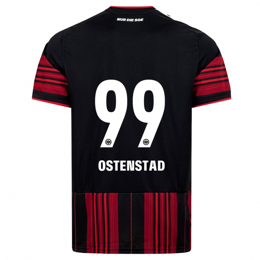 נשים Marthine Østenstad #99 שחור אדום לבן ג'רזי ביתית 2026/27 חולצה קצרה