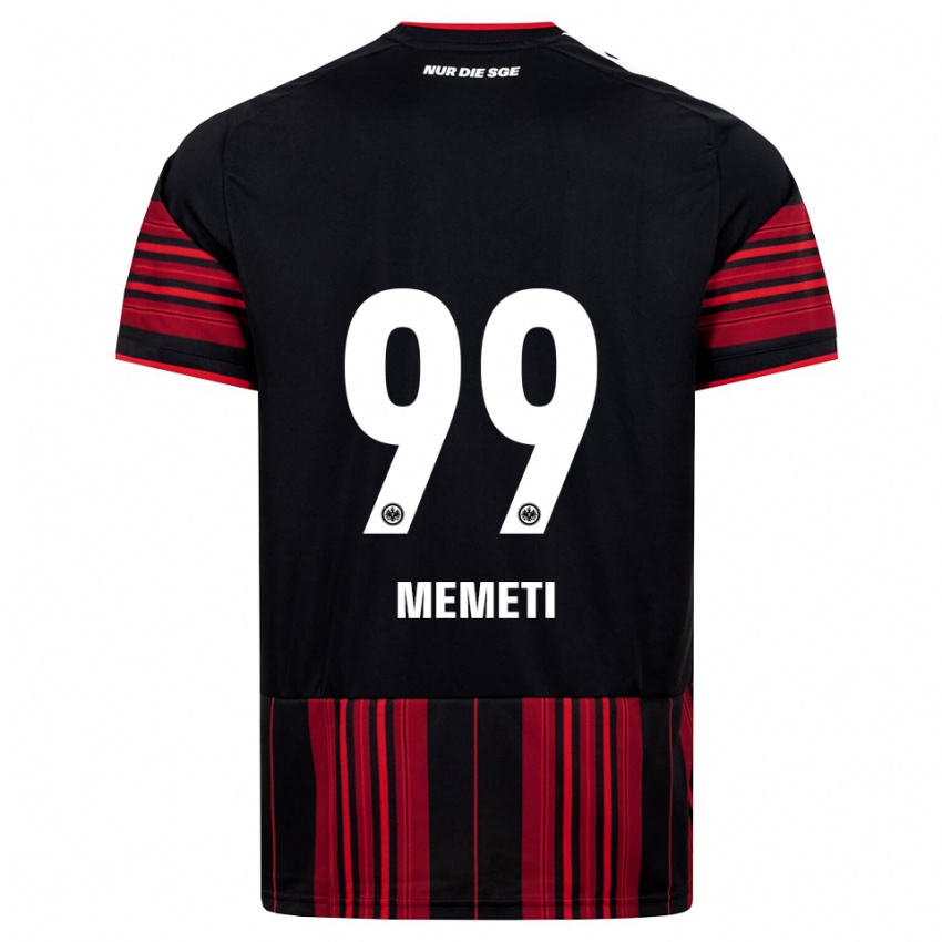 נשים Ereleta Memeti #99 שחור אדום לבן ג'רזי ביתית 2026/27 חולצה קצרה