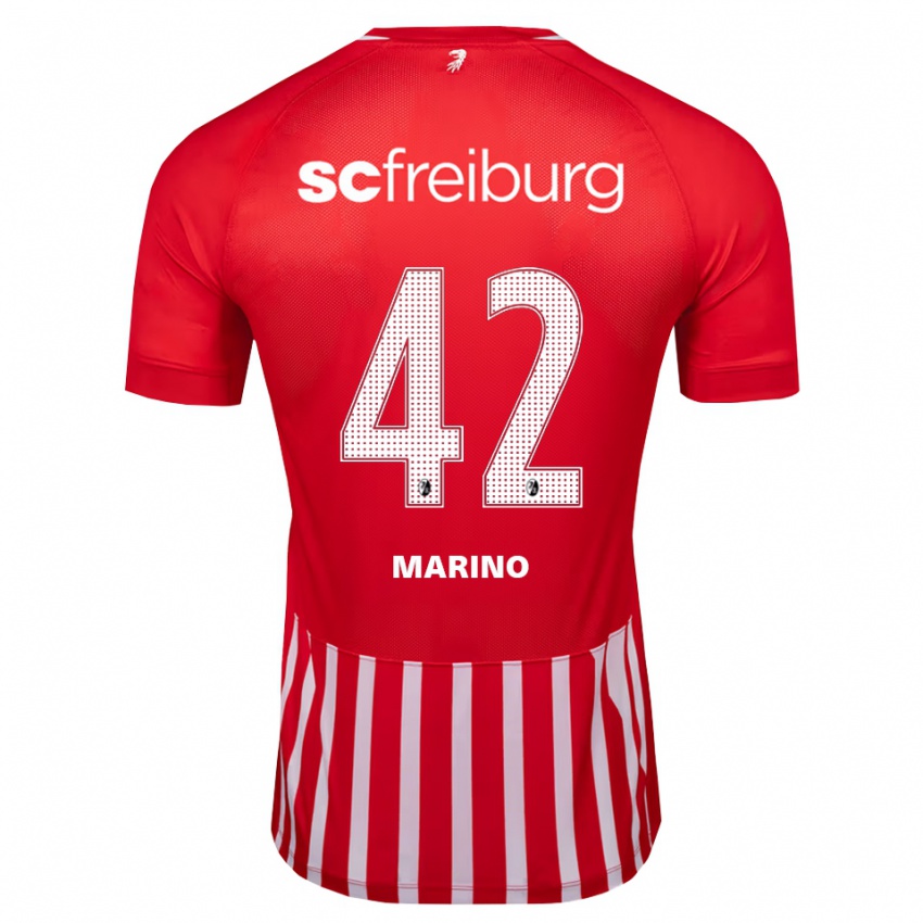 נשים Luca Marino #42 אדום לבן שחור ג'רזי ביתית 2026/27 חולצה קצרה