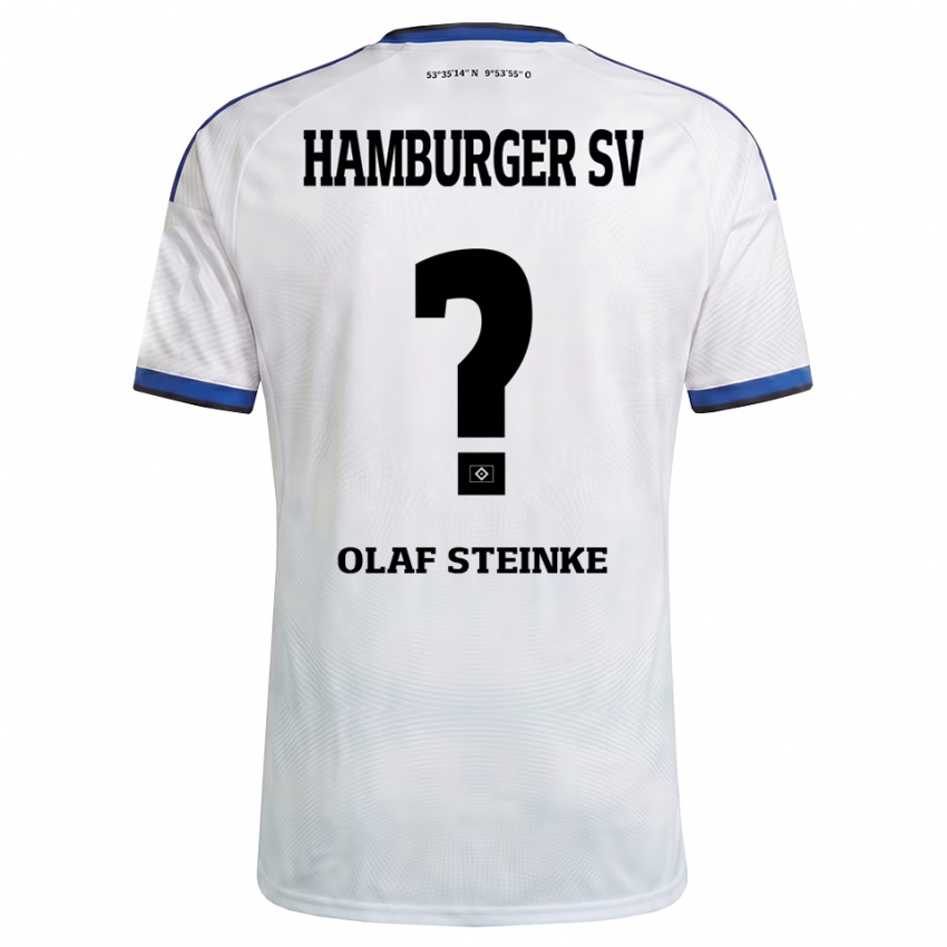 נשים Eric Olaf Steinke #0 לבן שחור כחול ג'רזי ביתית 2026/27 חולצה קצרה