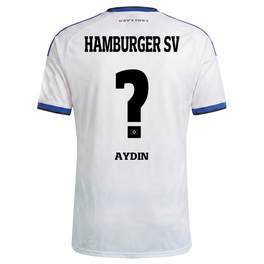 נשים Emre Aydin #0 לבן שחור כחול ג'רזי ביתית 2026/27 חולצה קצרה