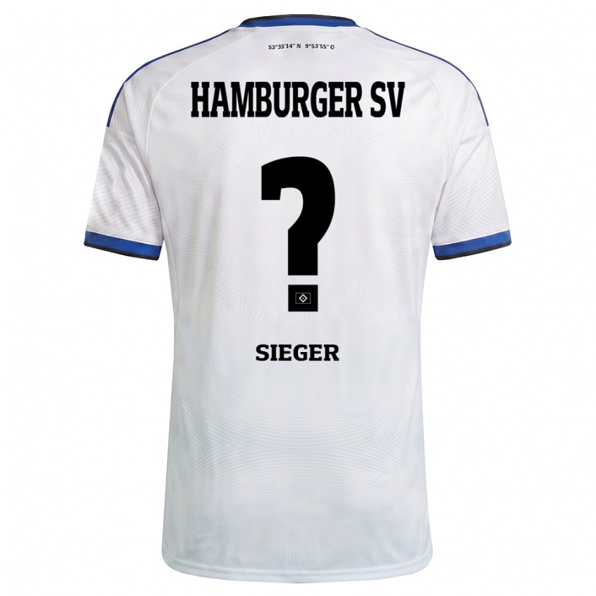 נשים Laura Sieger #0 לבן שחור כחול ג'רזי ביתית 2026/27 חולצה קצרה
