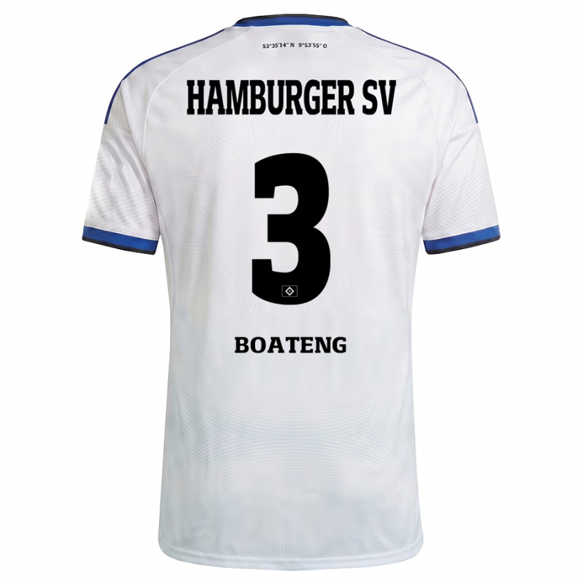 נשים Enock Boateng #3 לבן שחור כחול ג'רזי ביתית 2026/27 חולצה קצרה