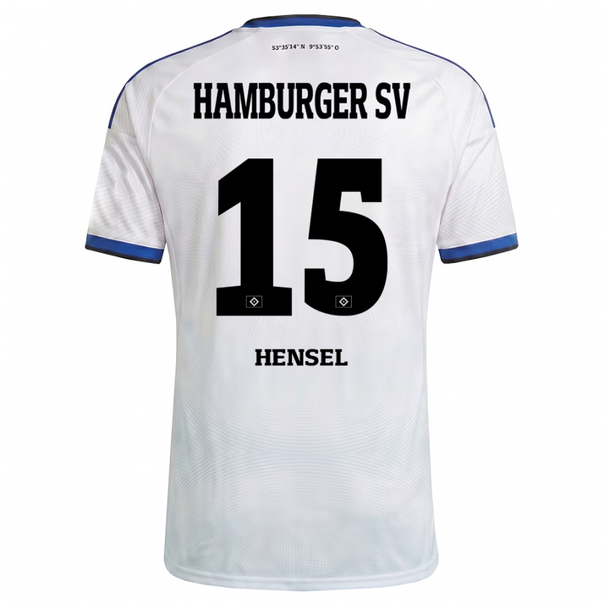 נשים Janoah Hensel #15 לבן שחור כחול ג'רזי ביתית 2026/27 חולצה קצרה נשים Janoah Hensel #15 לבן שחור כחול ג'רזי ביתית 2026/27 חולצה קצרה