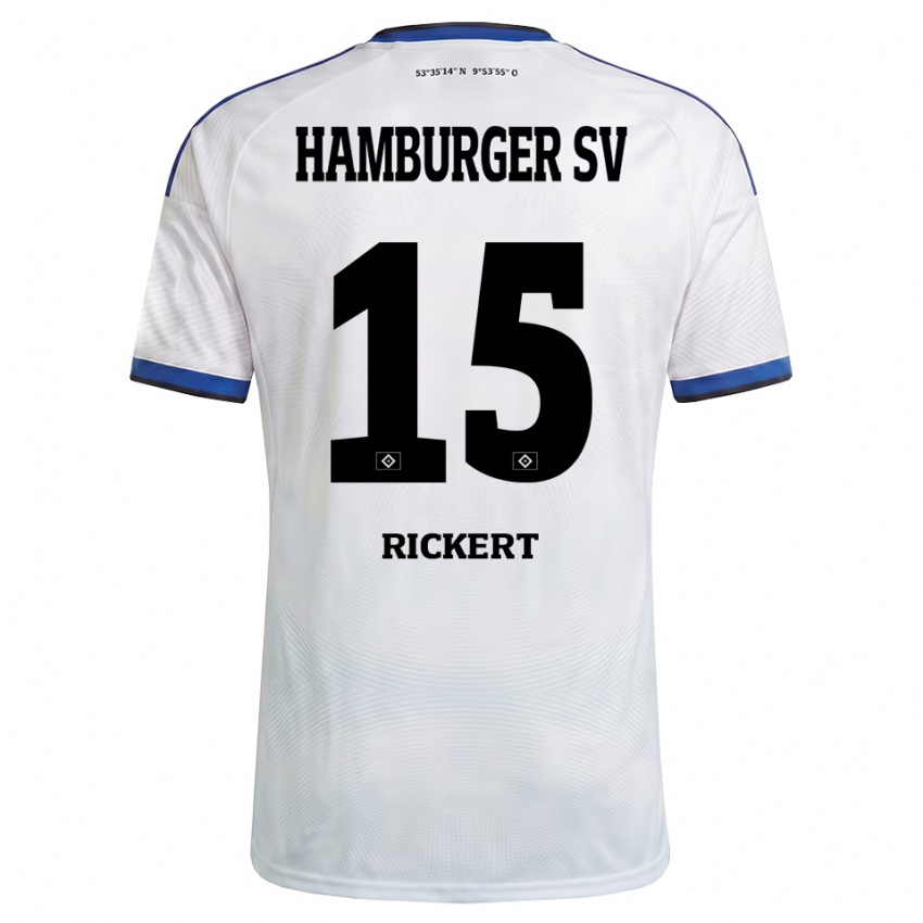 נשים מנג'ה ריקרט #15 לבן שחור כחול ג'רזי ביתית 2026/27 חולצה קצרה נשים מנג'ה ריקרט #15 לבן שחור כחול ג'רזי ביתית 2026/27 חולצה קצרה