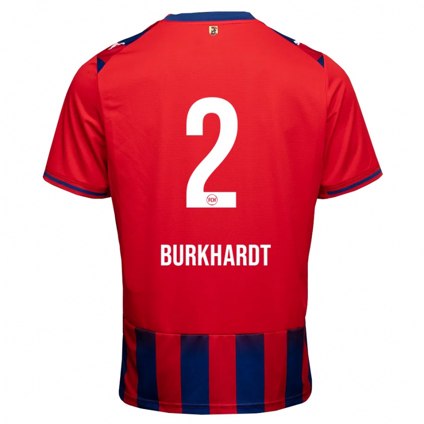 נשים Hannes Burkhardt #2 כחול מלכותי לבן אדום ג'רזי ביתית 2026/27 חולצה קצרה
