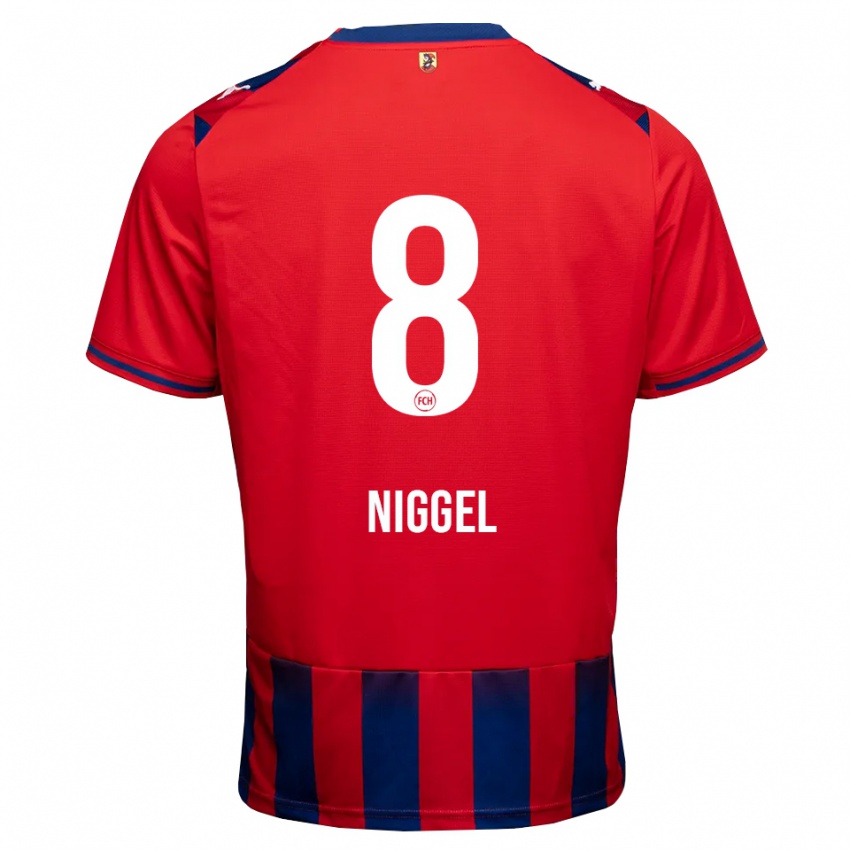 נשים Henrik Niggel #8 כחול מלכותי לבן אדום ג'רזי ביתית 2026/27 חולצה קצרה