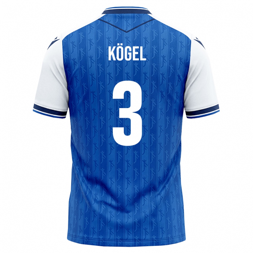 נשים Elias Kögel #3 כחול מלכותי לבן ג'רזי ביתית 2026/27 חולצה קצרה