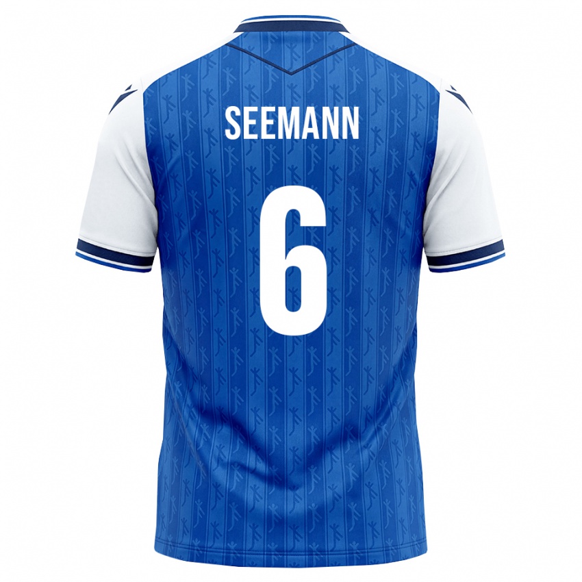 נשים Elias Seemann #6 כחול מלכותי לבן ג'רזי ביתית 2026/27 חולצה קצרה
