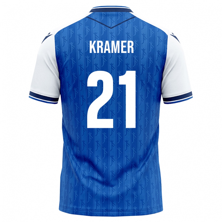 נשים Emil Kramer #21 כחול מלכותי לבן ג'רזי ביתית 2026/27 חולצה קצרה