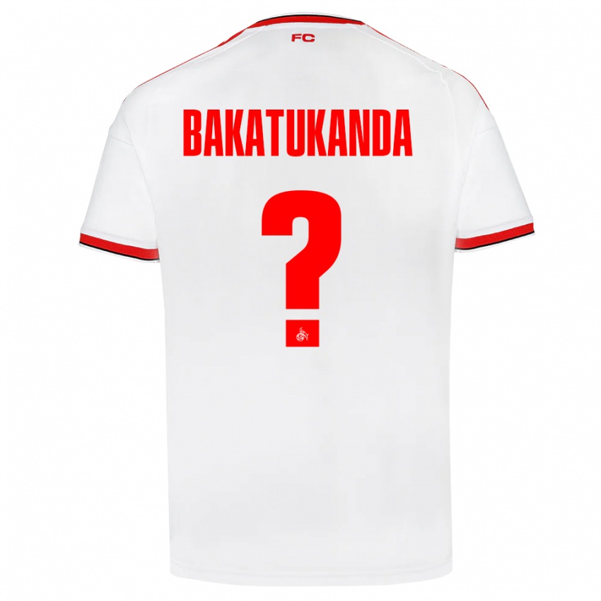 נשים Elias Bakatukanda #0 לבן אדום שחור ג'רזי ביתית 2026/27 חולצה קצרה