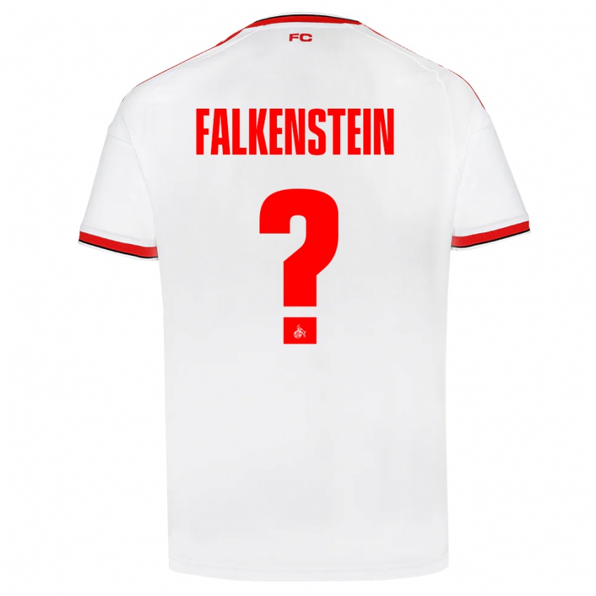 נשים Emilio Falkenstein #0 לבן אדום שחור ג'רזי ביתית 2026/27 חולצה קצרה