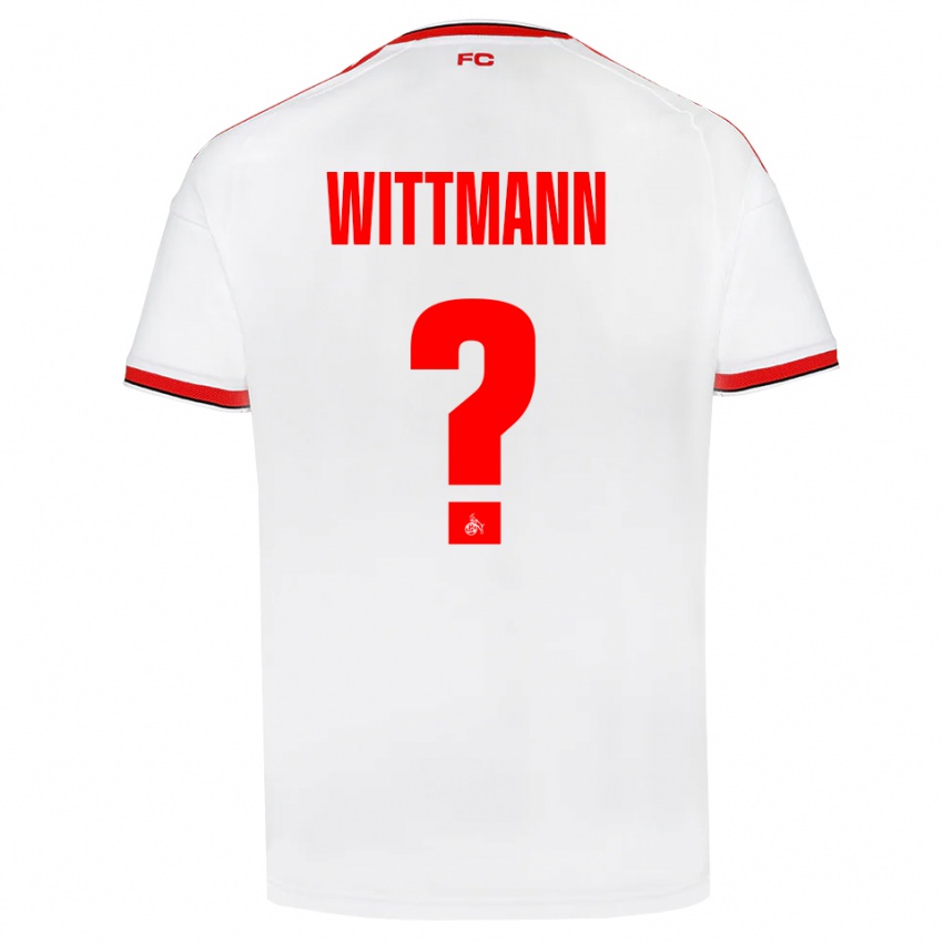נשים Eyk Wittmann #0 לבן אדום שחור ג'רזי ביתית 2026/27 חולצה קצרה