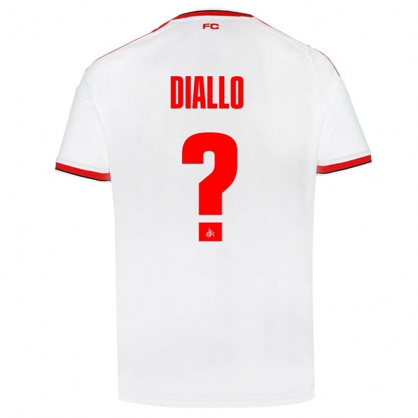נשים Ismaila Diallo #0 לבן אדום שחור ג'רזי ביתית 2026/27 חולצה קצרה