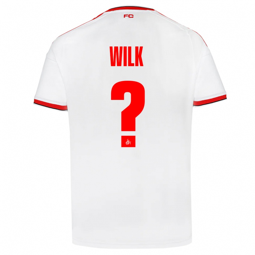 נשים Emil Wilk #0 לבן אדום שחור ג'רזי ביתית 2026/27 חולצה קצרה