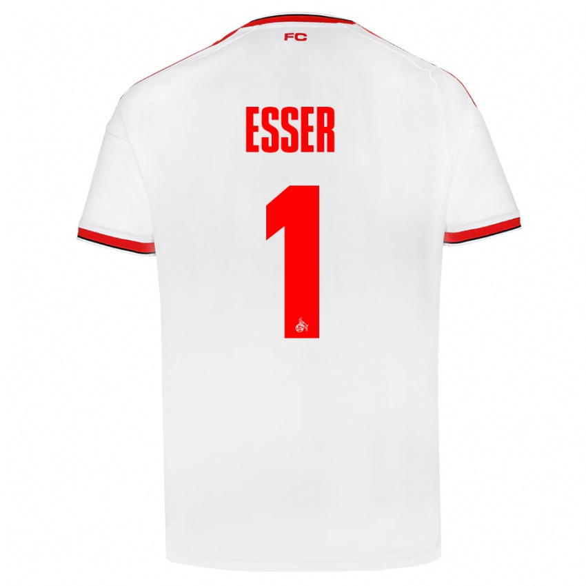 נשים Jacob Esser #1 לבן אדום שחור ג'רזי ביתית 2026/27 חולצה קצרה