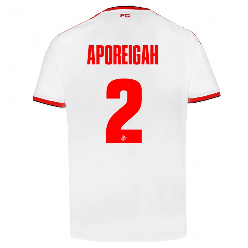 נשים Leo Aporeigah #2 לבן אדום שחור ג'רזי ביתית 2026/27 חולצה קצרה